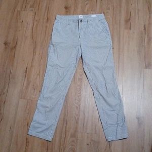 GAP  size 4 girlfriend khakis white bluish gray